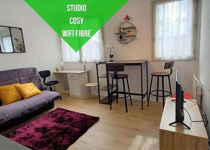 Le Zen -Studio Tout Equipe- Wifi Fibre- Centre Ville Avec Parking